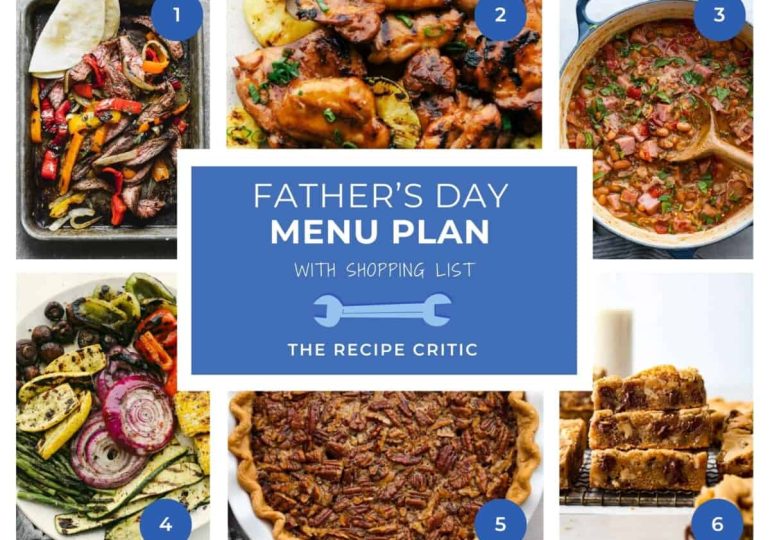 Father’s Day Menu Plan