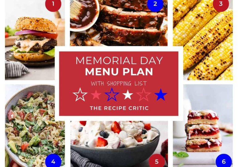 Memorial Day Menu Plan