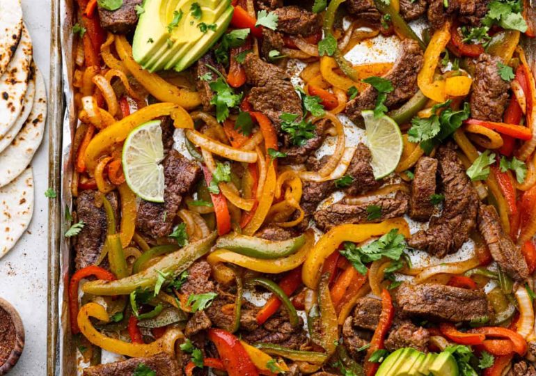 Sheet Pan Steak Fajitas