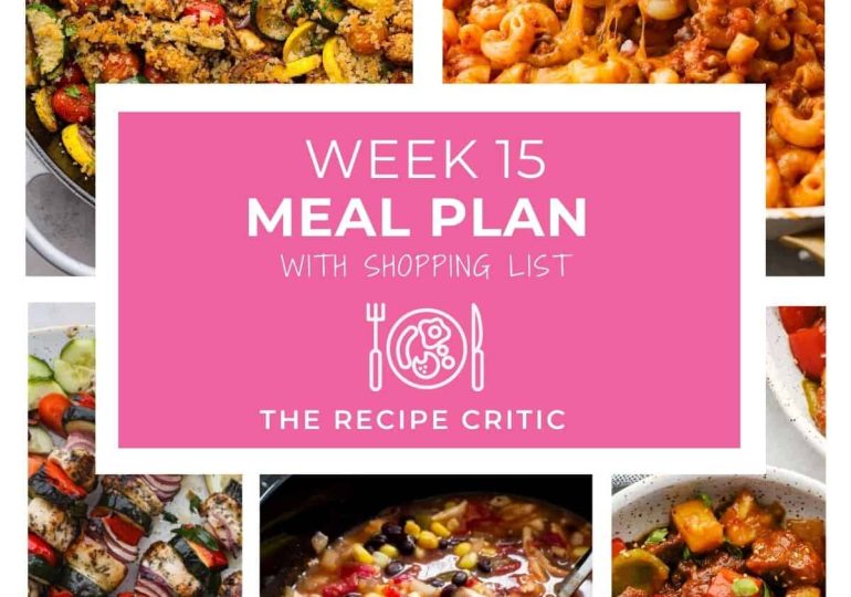 Weekly Meal Plan #15