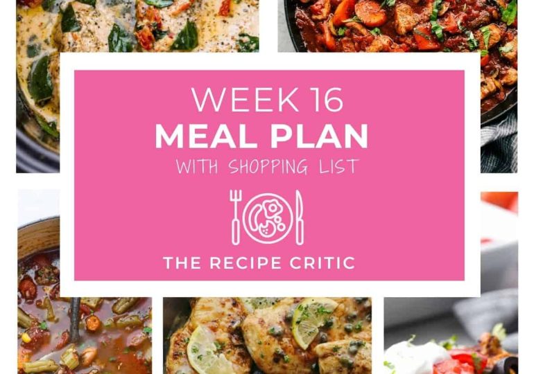 Weekly Meal Plan #16