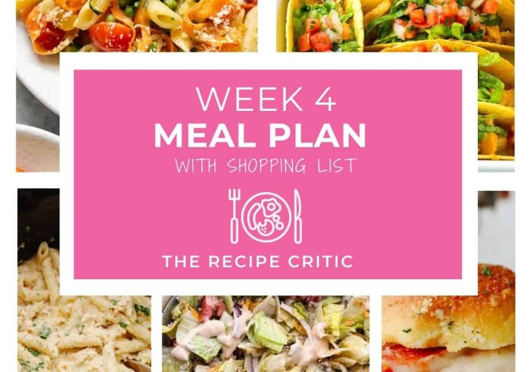 Weekly Meal Plan #4