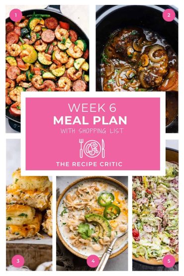 Weekly Meal Plan #6