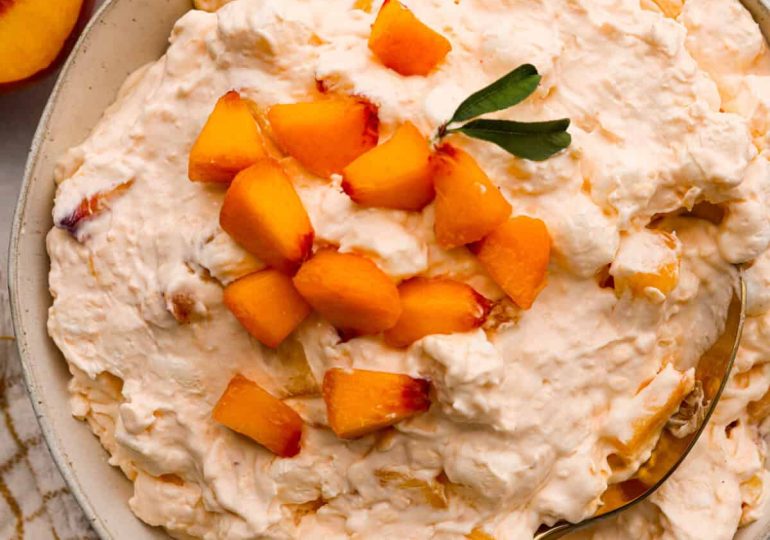 Peach Fluff Salad