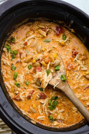 Crockpot Buffalo Chicken Chili