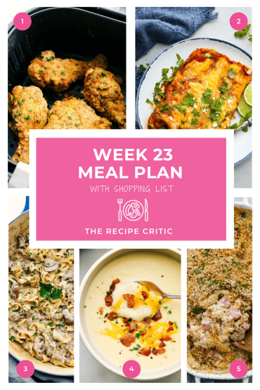 Weekly Meal Plan #23