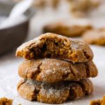 Gingerbread Crinkle Cookies