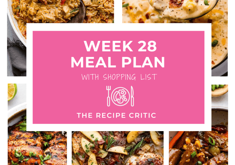 Weekly Meal Plan #28