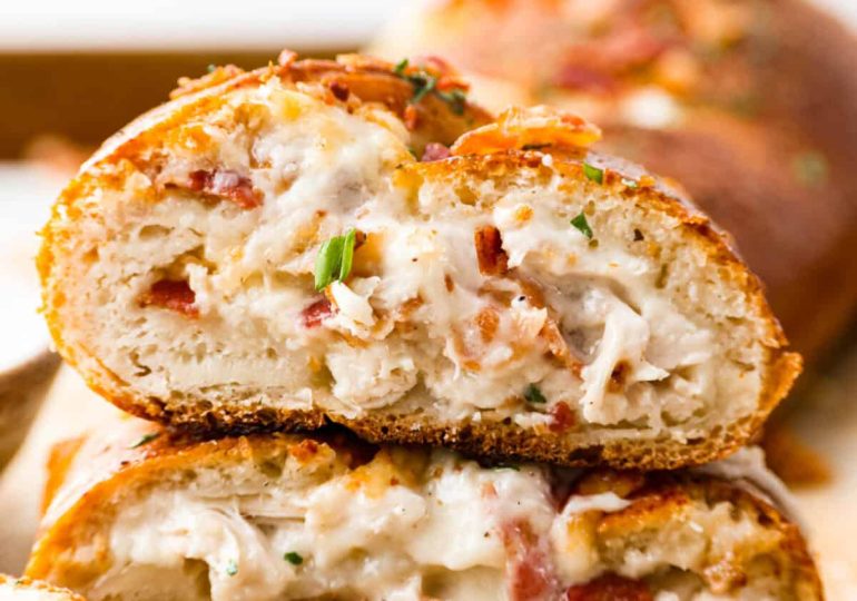 Chicken Bacon Ranch Stromboli