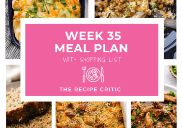 Weekly Meal Plan #35